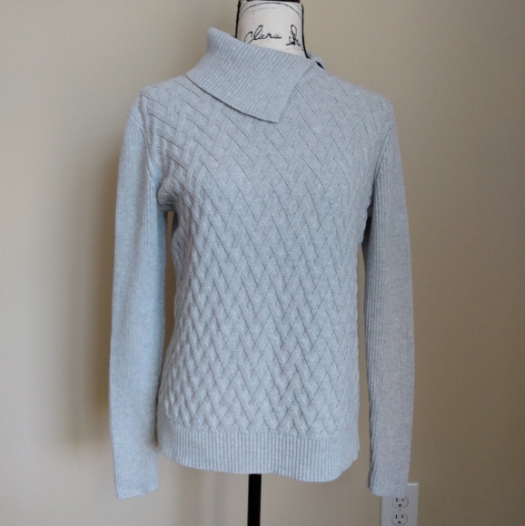 Lands' End Sweaters Lands End Gray Cotton Sweater Womens Size S
